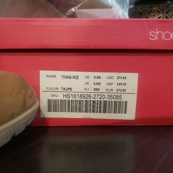 Brand New, In Box-ShoeDazzle- CLAIRE Knee High Wedge Boots - Picture 4 of 9